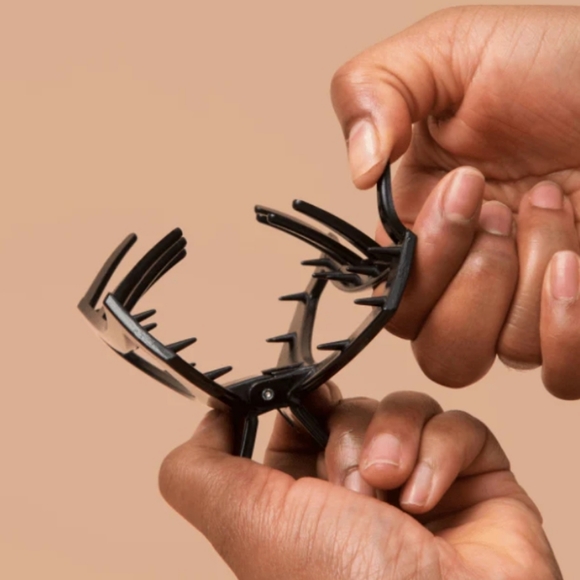 Teleties Open Tortoise Medium Hair Clip| Open Style/Hair Can Be Seen| New W Tags - Picture 4 of 6